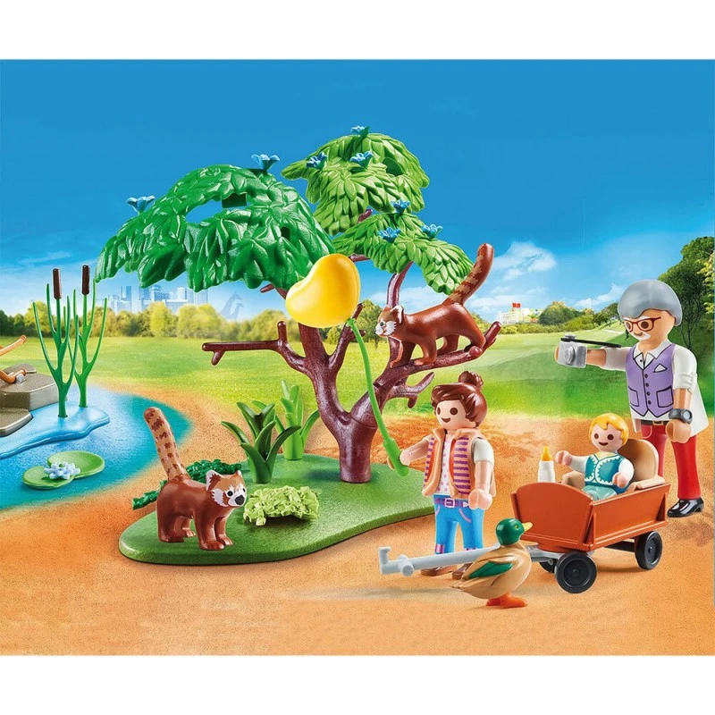 Playmobil Кът на червената панда, Red Panda Habitat, 70344